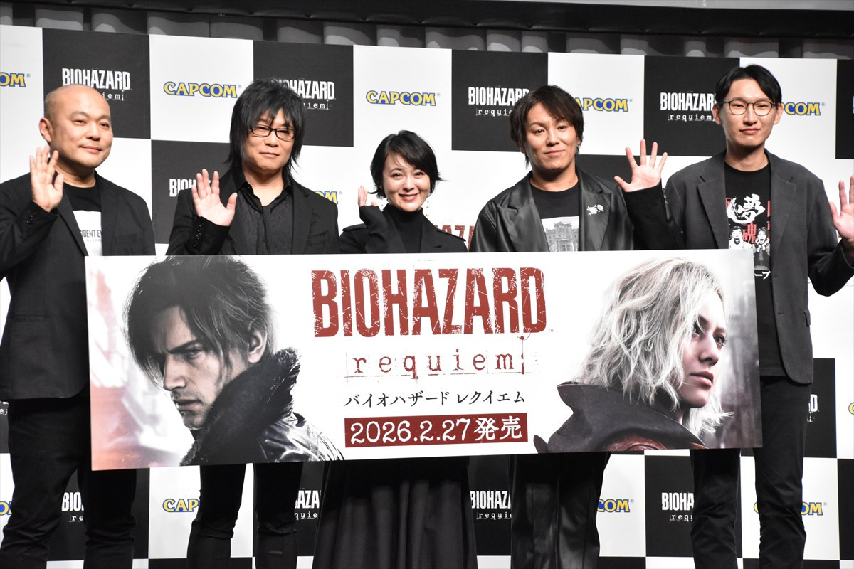 狩野英孝がゾンビとチェンソーを奪い合い「俺のだぞ！」　『バイオハザード レクイエム』完成披露発表会で絶叫