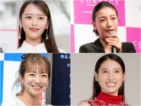 （左上から時計回りで）近藤千尋、木下優樹菜、土屋太鳳、辻希美