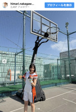 中川陽葵、ファン称賛のユニフォーム姿　※「中川陽葵スタッフ」公式Instagram