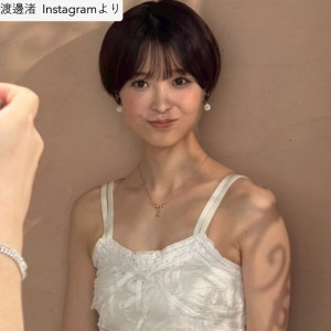 渡邊渚、ソロショット　※「渡邊渚」Instagram