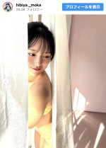 日比谷萌甘、グラビアのオフショットを公開　※「日比谷萌甘」Instagram
