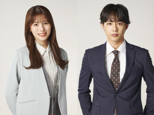 ドラマ『ドライな同期の溺愛癖』（左から）ゆいかれん、藤林泰也
