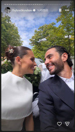 「世界で最も美しい少女」に選ばれたティラーヌ・ブロンドーが結婚　※「ティラーヌ・ブロンドー」Instagram