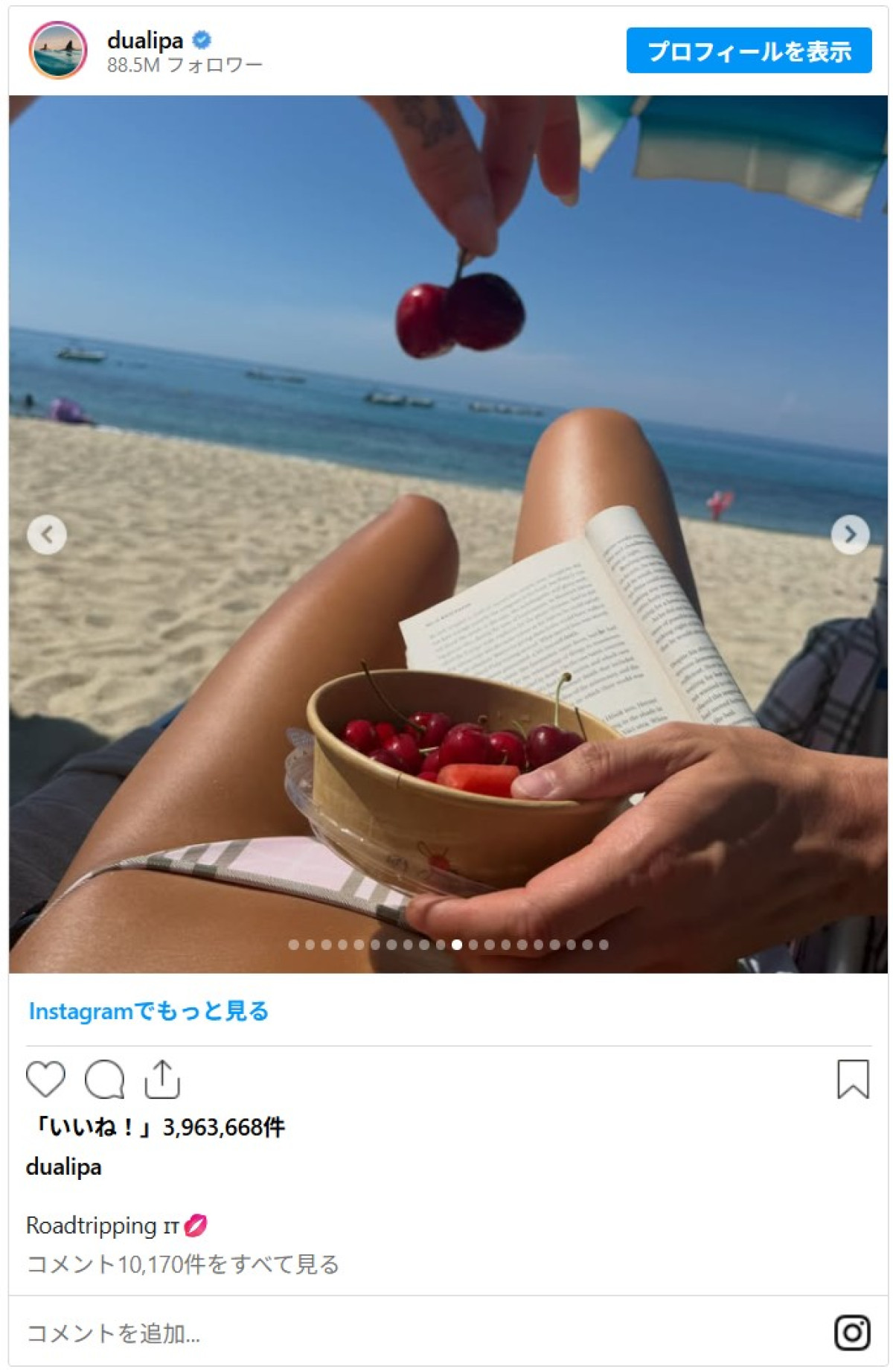 新婚デュア・リパ＆カラム・ターナー、ロマンティックなハネムーンフォトを振り返り！