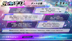 『音楽の日2026』特別企画「DREAMダンス」出演アーティスト