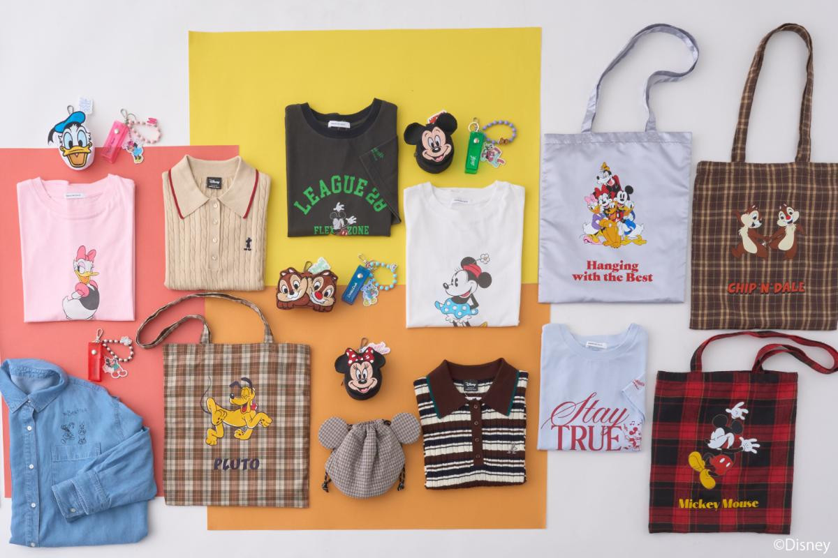 「アメホリ」など7ブランドが“ディズニーコレクション”発売! アパレルやバッグ全74型を用意