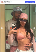 交際中のルイス・ハミルトンとバカンス　※「キム・カーダシアン」Instagram