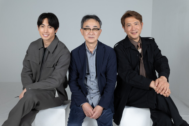（左から）有澤樟太郎、池井戸潤、別所哲也