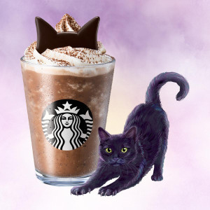 スタバ「ねこ耳カスタマイズ」が明日登場！　フラペチーノ全種類をハロウィン仕様にカスタム可能