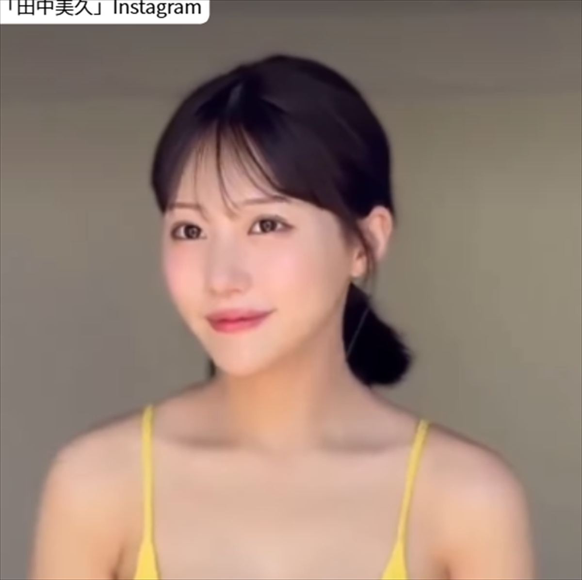 田中美久、ソロショット　※「田中美久」Instagram