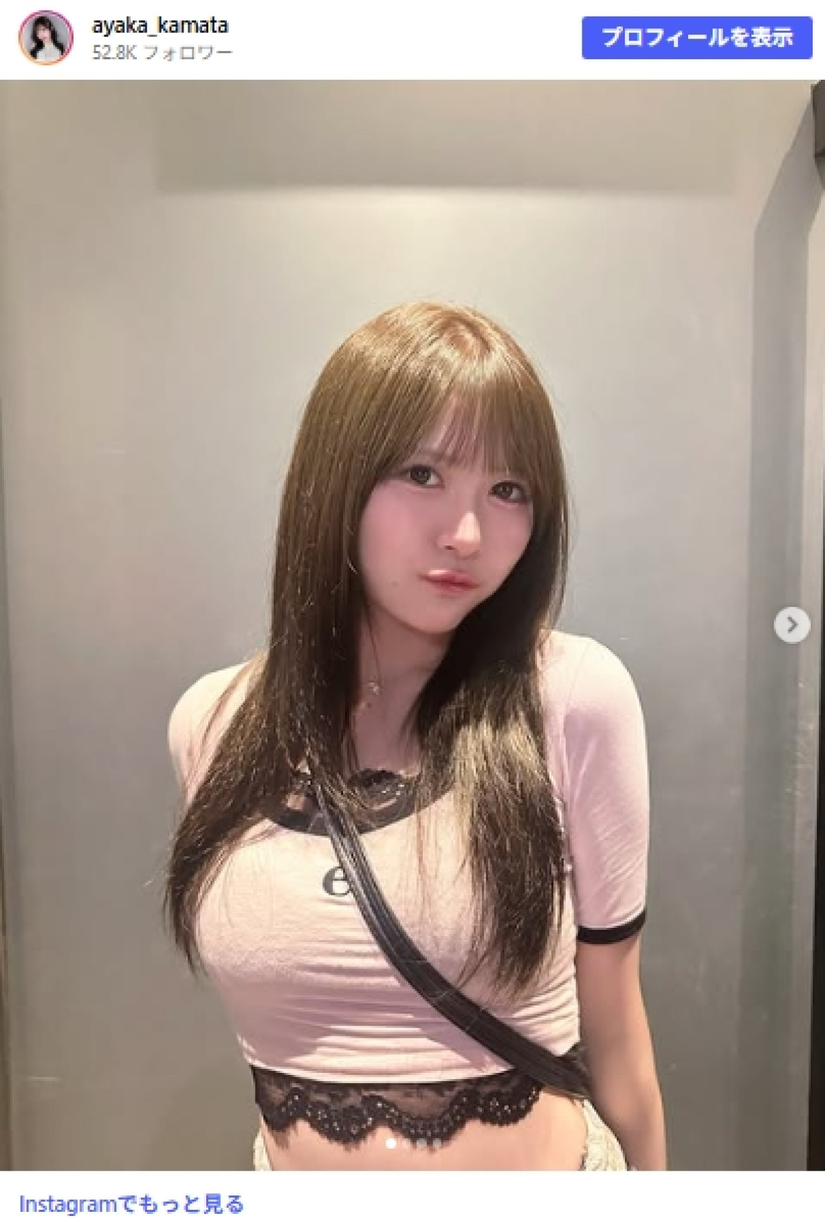 23歳アイドル“140cmサイズのキッズユニ”姿が「反則級のスタイル」「やっばすぎ」とファン絶賛