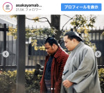 元大関・魁皇こと浅香山親方が亡くなった弟弟子・戦闘竜さんを追悼　※「浅香山部屋」公式インスタグラム