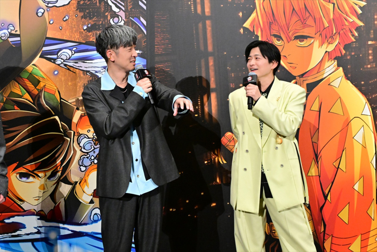 花江夏樹、下野紘らが重要シーンのアフレコを振り返る！　『劇場版「鬼滅の刃」無限城編』ロングラン御礼舞台あいさつ