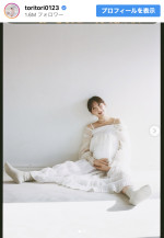 第1子出産を報告　※「トリンドル玲奈」インスタグラム