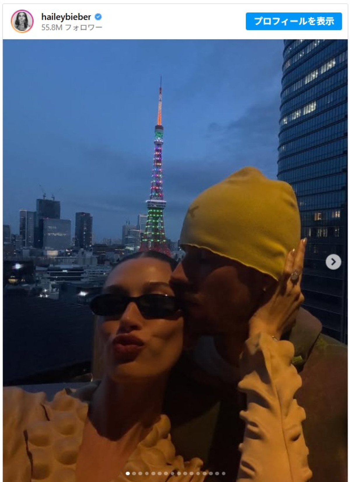 ジャスティン・ビーバー、32歳の誕生日を妻ヘイリーと日本でお祝い！