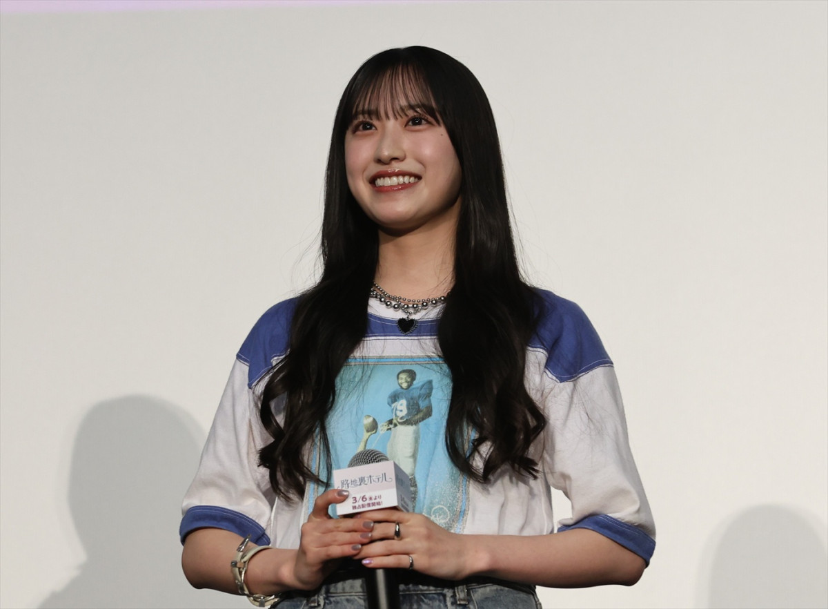 櫻坂46・中嶋優月「メンバーの絆が深まりました」　ドラマ『路地裏ホテル』完成披露に三期生が劇中衣装で登場