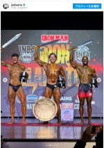 アーノルド・シュワルツェネッガーの息子ジョセフ・バエナ、ボディビル大会2度目の優勝　※「ジョセフ・バエナ」Instagram