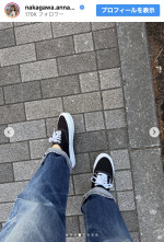 中川安奈、ヴィンテージデニムを取り入れた古着スタイルを披露　※「中川安奈」Instagram