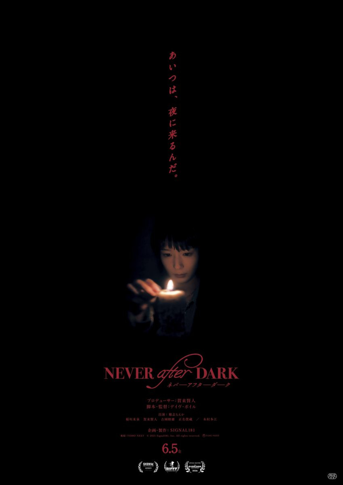 映画『Never After Dark／ネバーアフターダーク』本ポスター