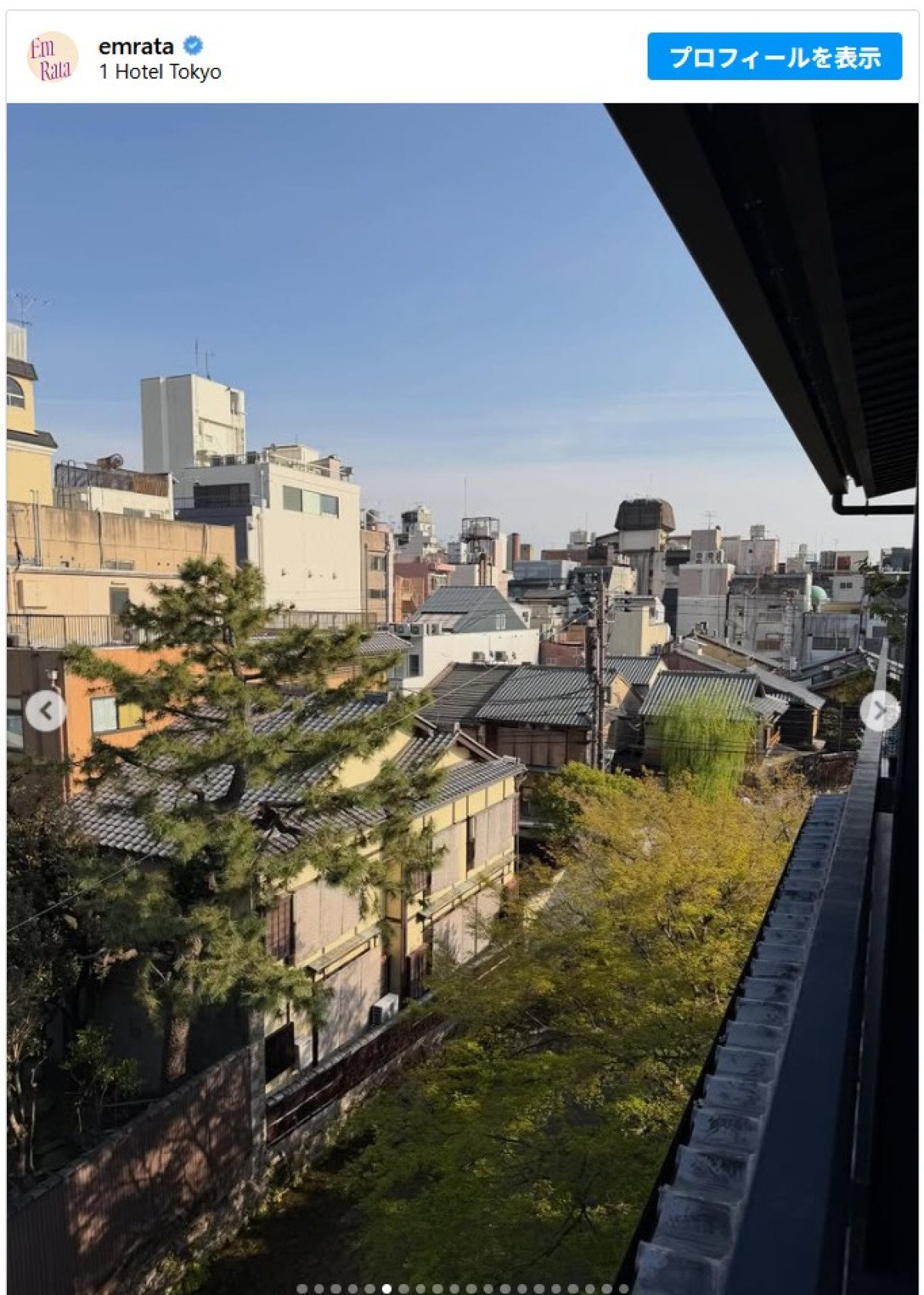 エミリー・ラタコウスキーが恋人と来日　桜並木やホテルでくつろぐショットを投稿