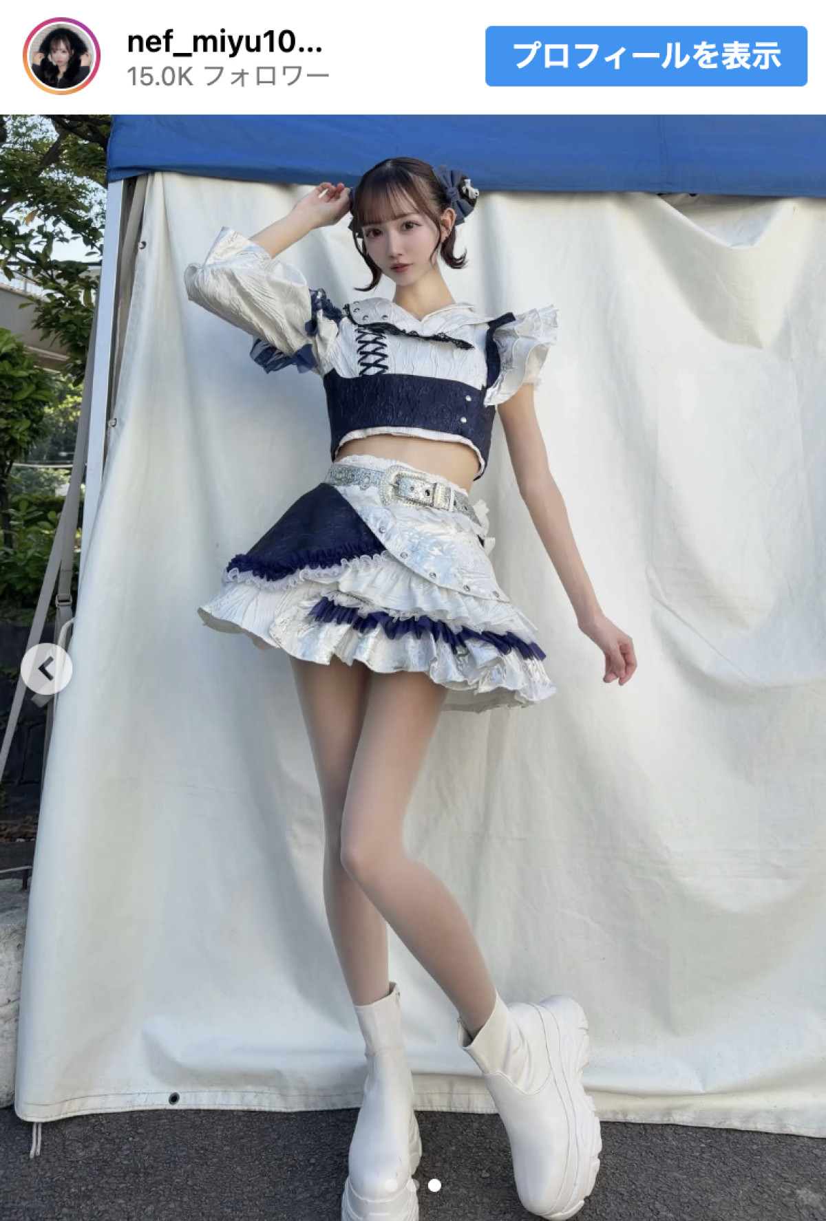 167cm現役アイドル、ミニスカ姿にネット騒然「何頭身あるの!?」「スタイルが抜群すぎる」