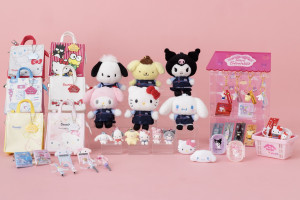 サンリオショップ“55周年記念シリーズ”発売！　スタッフ姿のマスコットやギャル風グッズが勢ぞろい