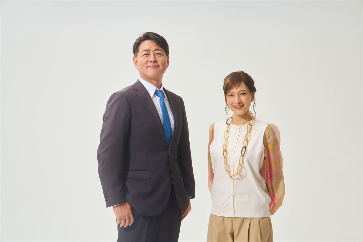 舞台『北の島から』（左から）宅間孝行・鈴木杏樹