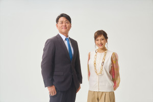 舞台『北の島から』（左から）宅間孝行・鈴木杏樹