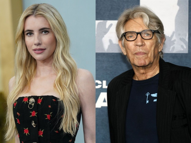 （左から）エマ・ロバーツ、実父エリック・ロバーツ