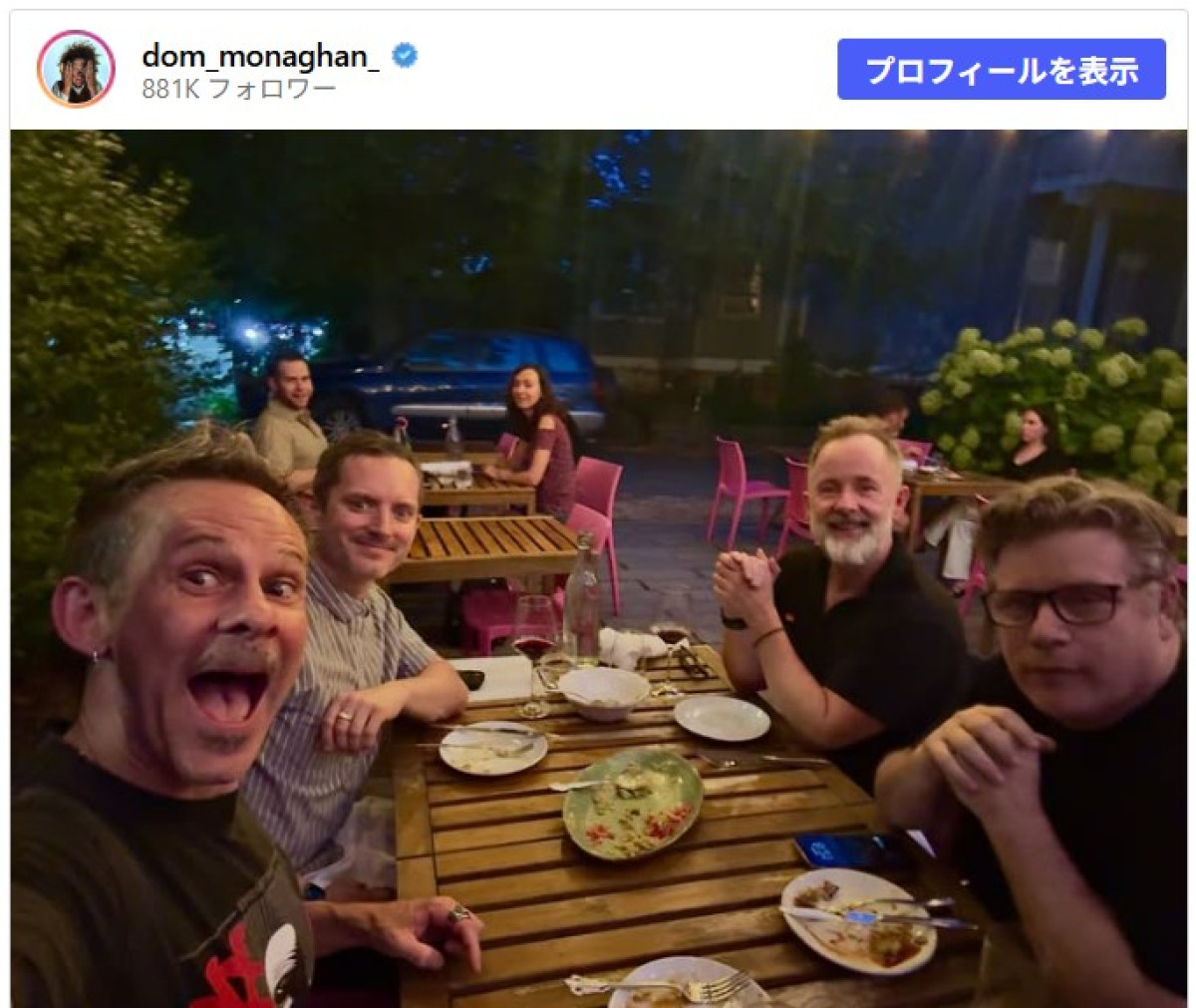「仲間が全員そろった」 『ロード・オブ・ザ・リング』ホビット4人の再会姿にファン感激