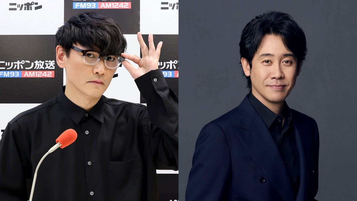8月25日放送『サカナクション山口一郎のオールナイトニッポン』に出演する山口一郎と大泉洋