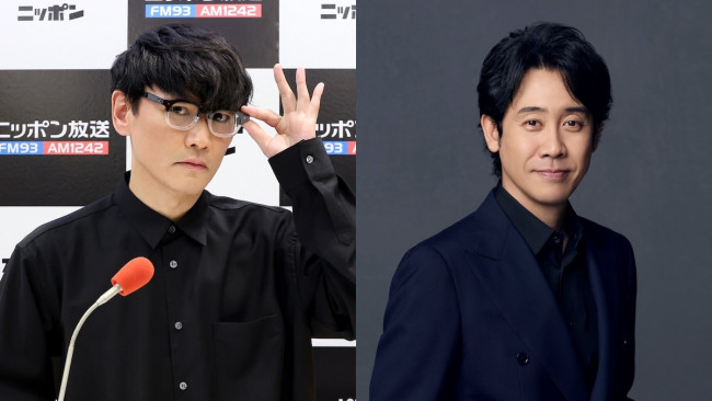 8月25日放送『サカナクション山口一郎のオールナイトニッポン』に出演する山口一郎と大泉洋