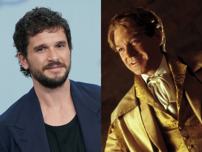 （左から）キット・ハリントン、ケネス・ブラナー演じるギルデロイ・ロックハート