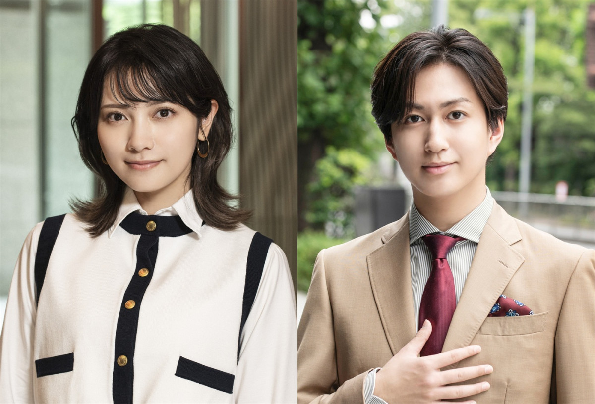 ドラマ『溺愛　～ 実は、最強ヒーロー ～』に出演する（左から）桃月なしこ、池田彪馬（SUPER★DRAGON）