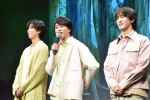 「くまのプーさん」原作デビュー100 周年記念イベント“森のおはなし会”に出席した（左から）阿部亮平、櫻井翔、川島如恵留