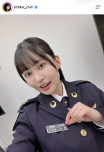 未梨一花、自衛隊制服姿オフショットを披露　※「未梨一花」Instagram