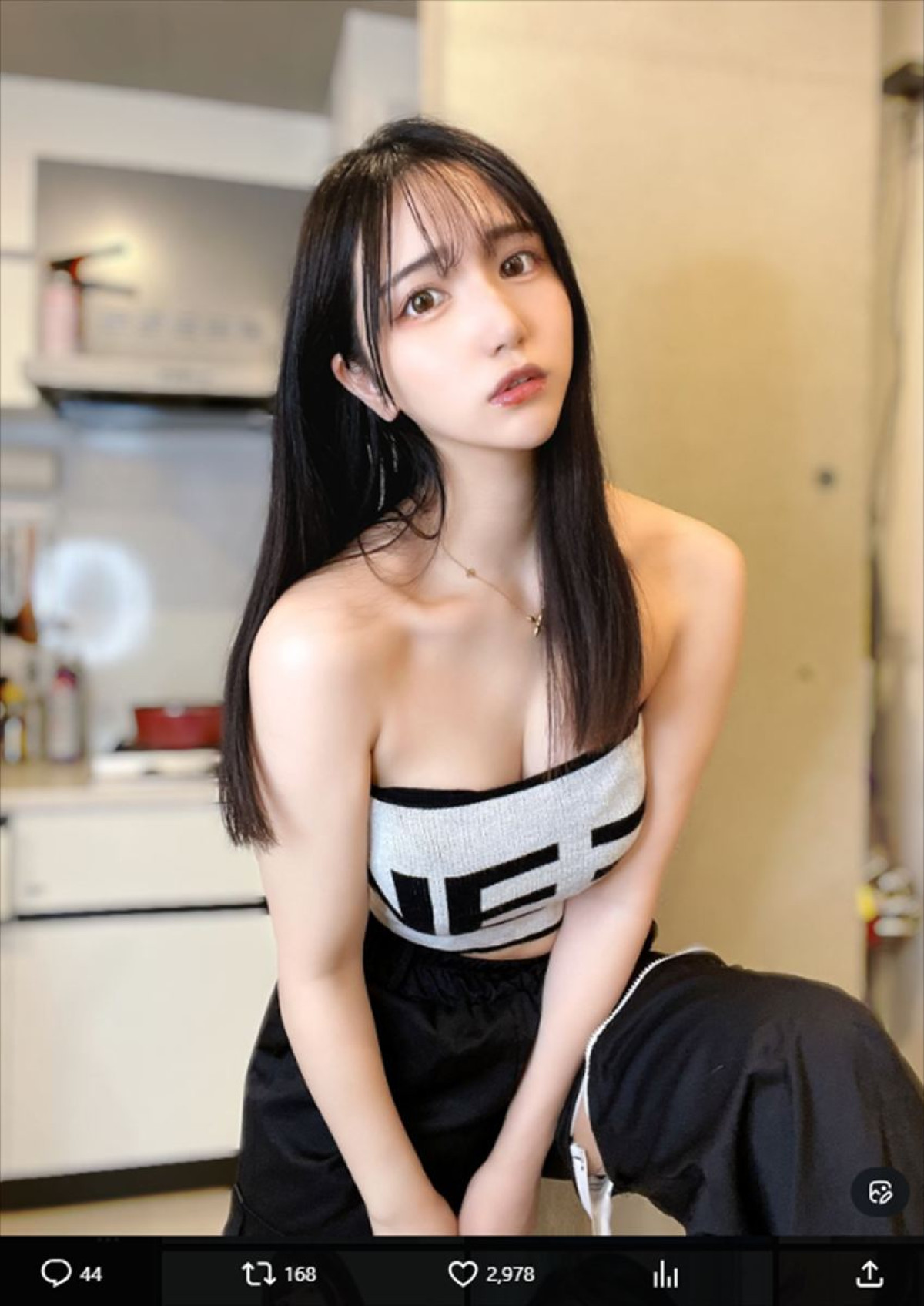 「AIではなく、日本に実在する至高の女こと私」　フォロワー500万の165cm美女、圧倒的プロポーションにネット衝撃