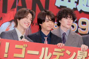 『タイムレスマン』記者発表会に登場したtimeleszの面々