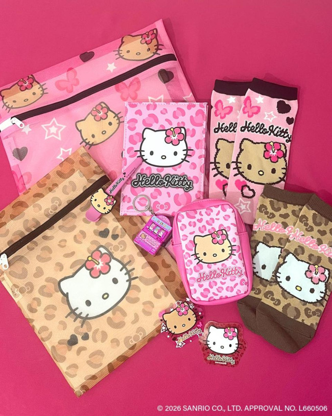 “日焼けキティ”限定グッズが「サンキューマート」に登場へ！　平成ギャルモチーフの全14種展開