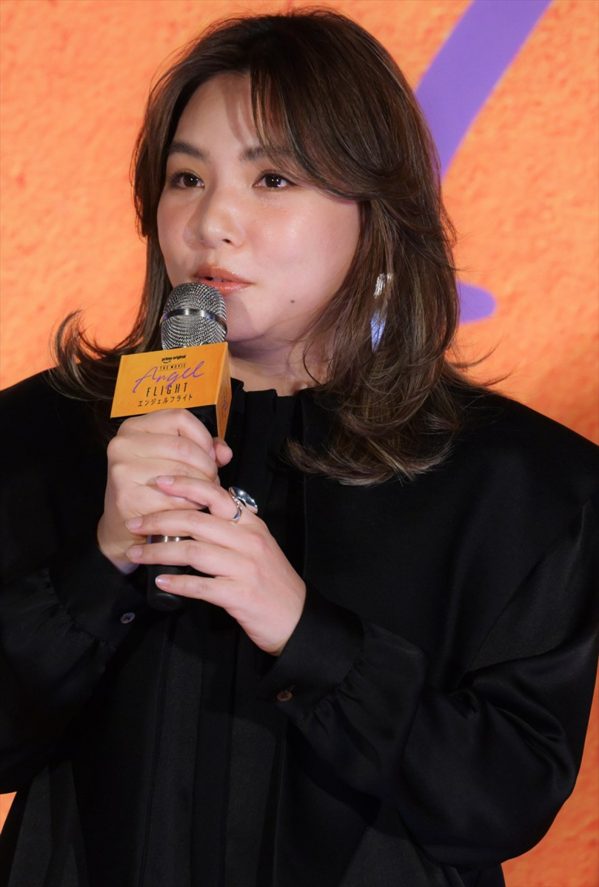 米倉涼子、『エンジェルフライトTHE MOVIE』イベントに登場　遠藤憲一の言葉に瞳を潤ませる