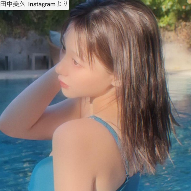 田中美久、ソロショット　※「田中美久」Instagram