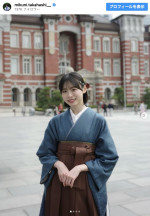 日向坂46・高橋未来虹、大学卒業を報告　※「高橋未来虹」インスタグラム