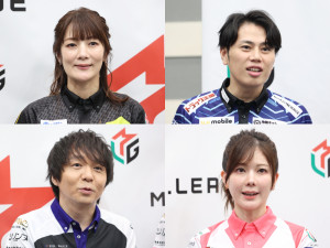 （左上から時計回りで）黒沢咲、仲林圭、高宮まり、堀慎吾