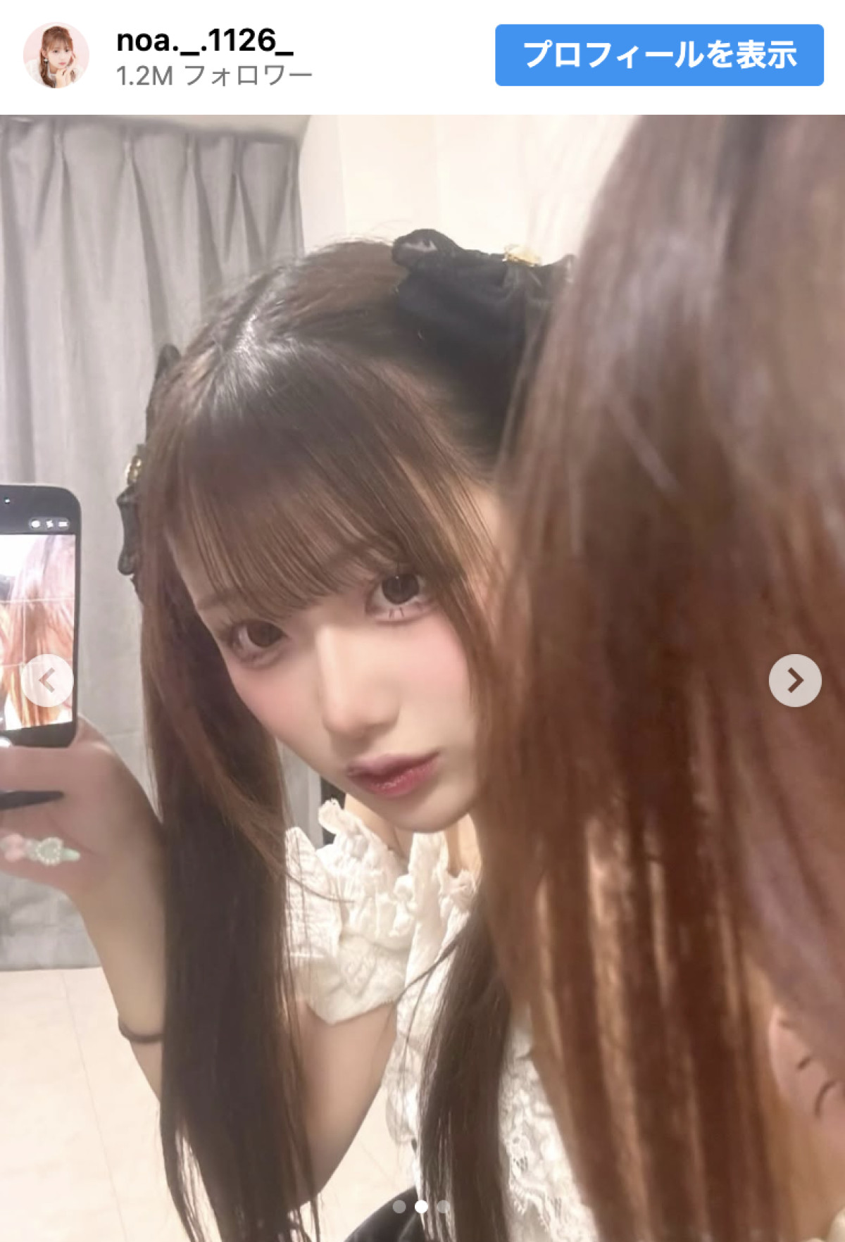 辻希美の長女・希空「地雷系になってみたよ」、雰囲気ガラリの近影に「いいね！」多数集まる