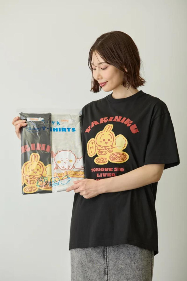 写真）ちいかわ「パックTシャツ」4．24から発売！ ぷっくりシールの