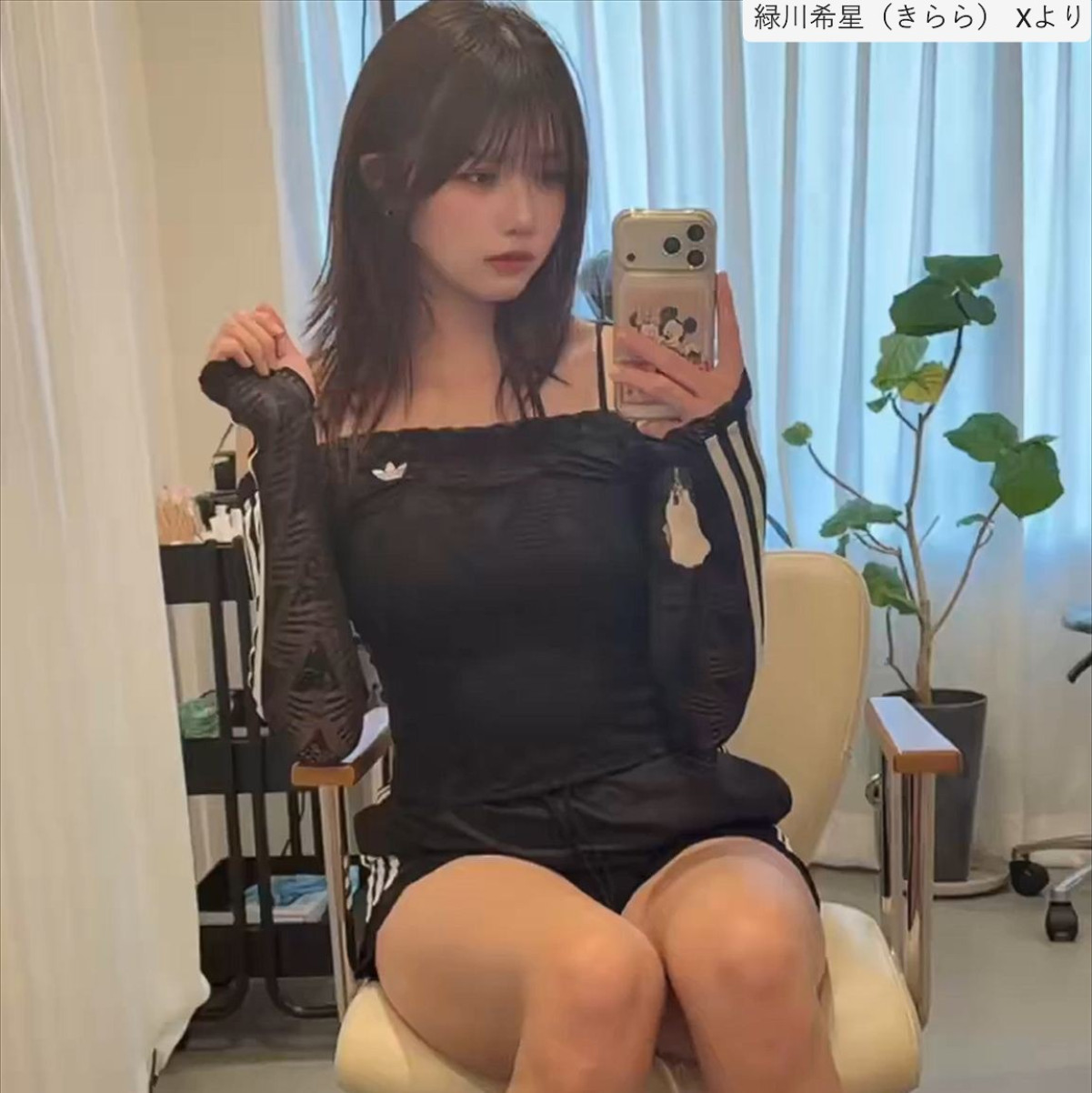 緑川希星、ソロショット　※「緑川希星（きらら）」X