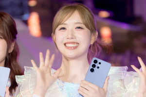 NTTドコモpresents“ナイトグラフィーイルミネーション by Galaxy with ME：I”点灯式に登壇したME：I・KEIKO