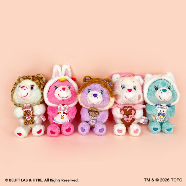SHIBUYA109で“ケアベア”ポップアップ開催へ！　ILLITコラボの限定「トートバッグ」など展開