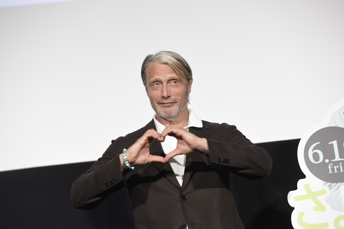 映画『さよなら、僕の英雄』先行上映会に登場したマッツ・ミケルセン