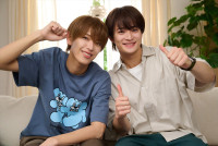 ドラマ『夏色の雲が恋と嵐をまきおこす』深田竜生＆浮所飛貴のオフショット